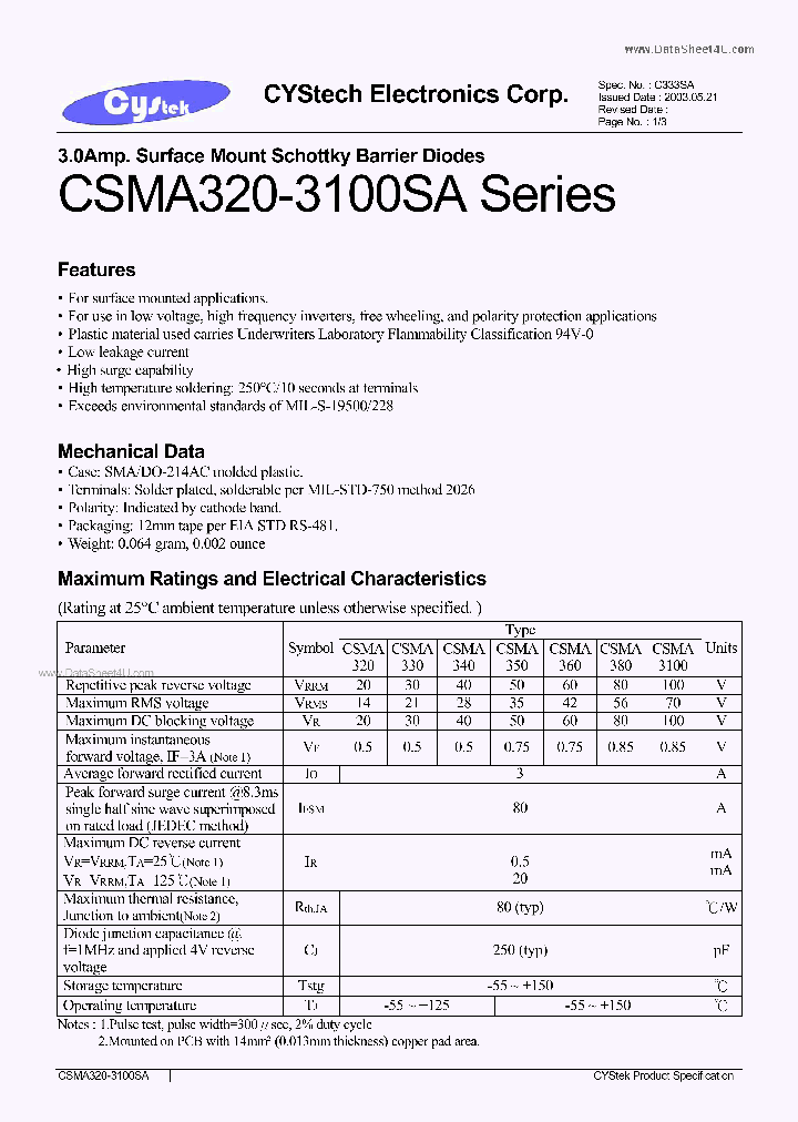 CSMA350SA_7768288.PDF Datasheet