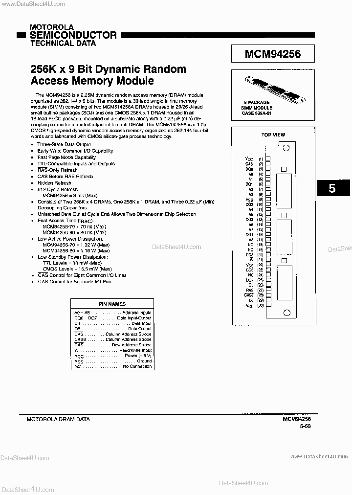 MCM94256_7767485.PDF Datasheet