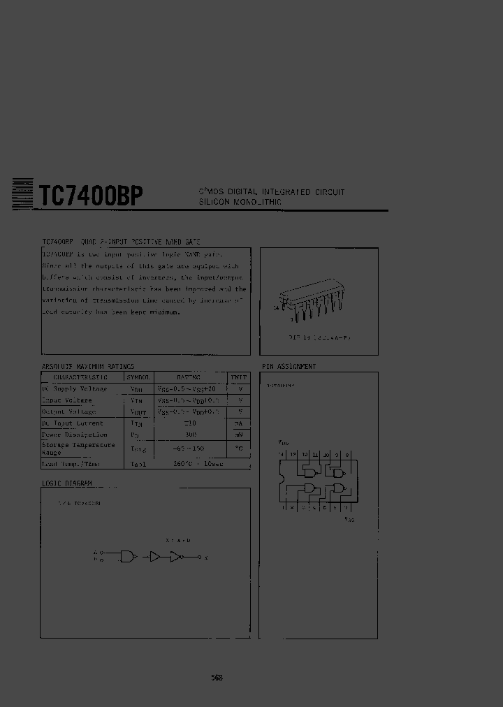 TC7400BP_7820200.PDF Datasheet