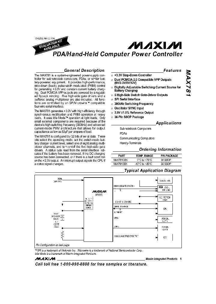 MAX781EBX_7832508.PDF Datasheet