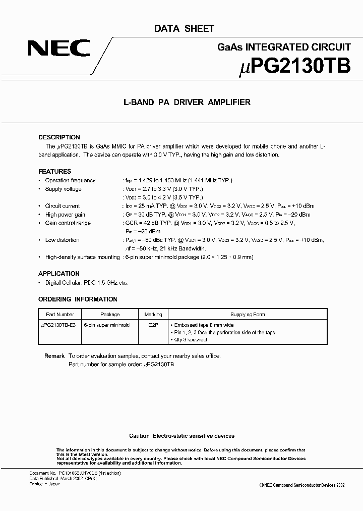 UPG2130TB-E3_7843857.PDF Datasheet