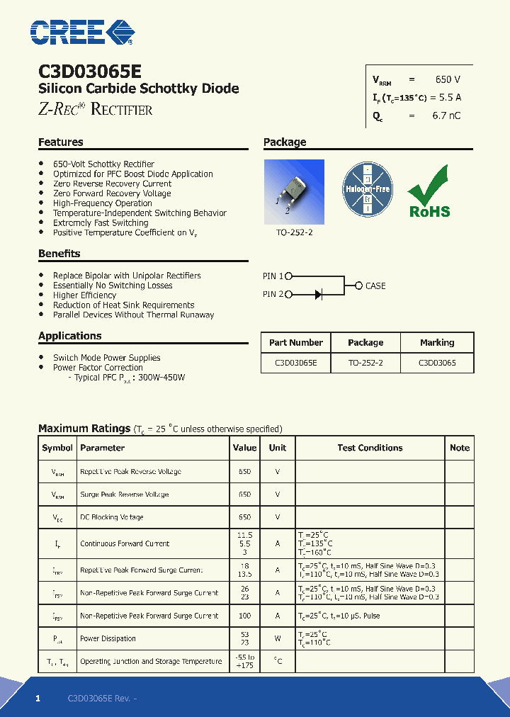 C3D03065_7880865.PDF Datasheet