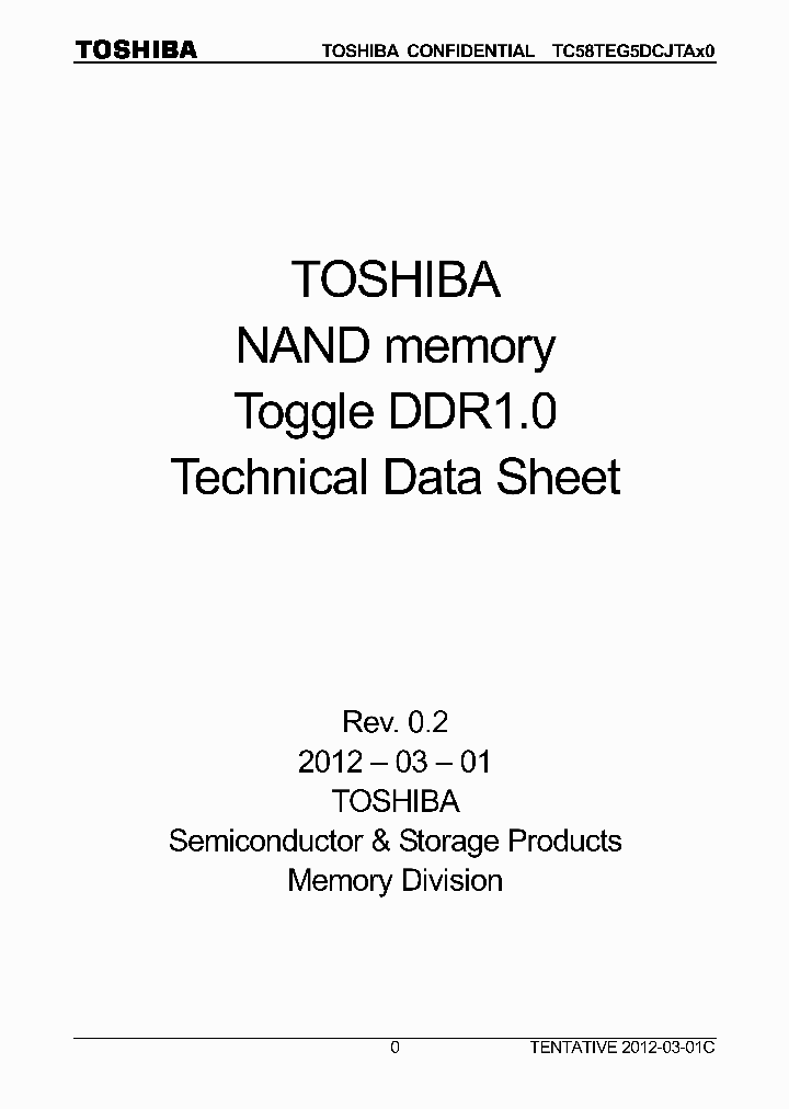 TC58TEG5DCJTAI0_7779332.PDF Datasheet
