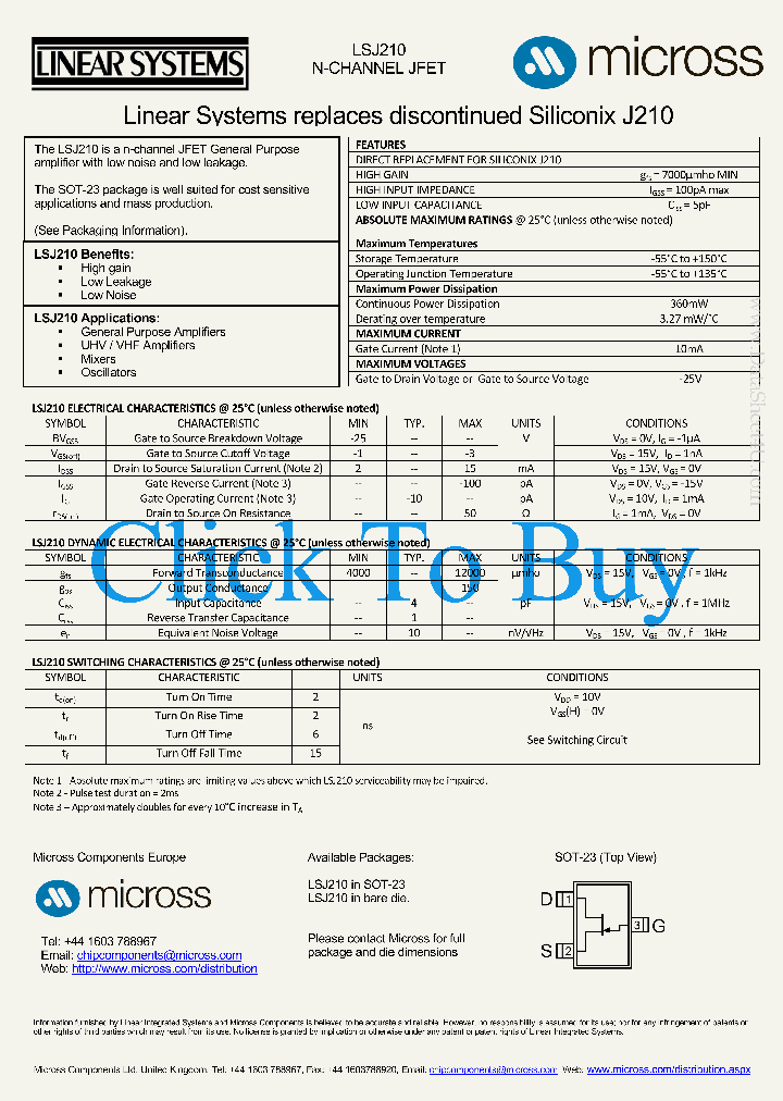 LSJ210_7781200.PDF Datasheet