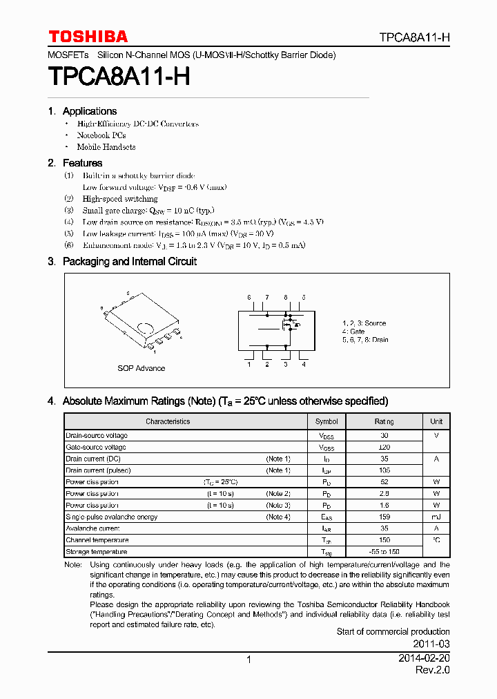 TPCA8A11-H_7890989.PDF Datasheet