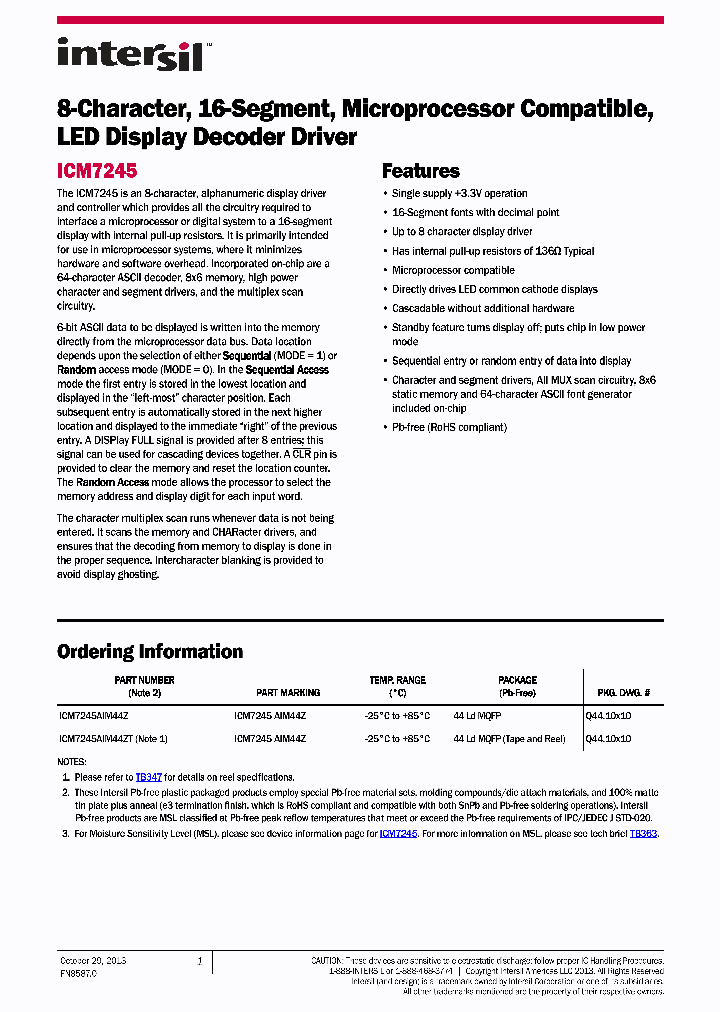 ICM7245_7898951.PDF Datasheet