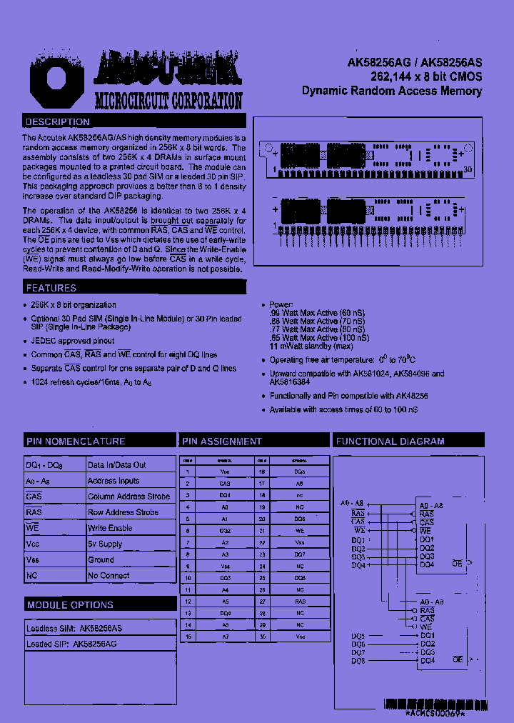 AK58256ASP-60_7911515.PDF Datasheet