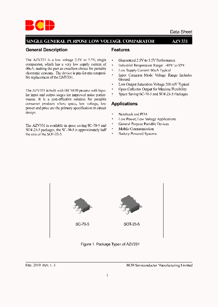 AZV331KSTR-E1_7914606.PDF Datasheet