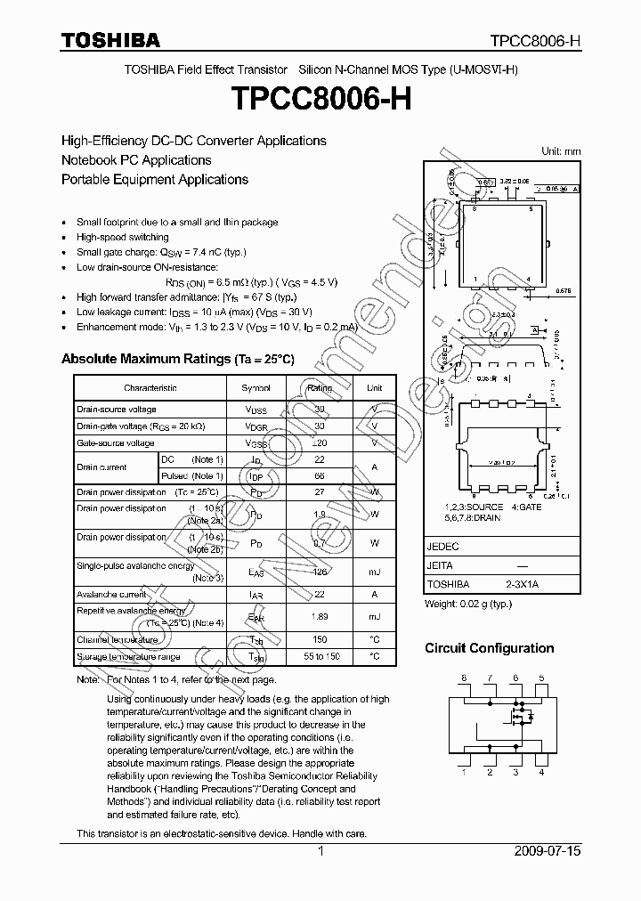 TPCC8006-H_7930503.PDF Datasheet