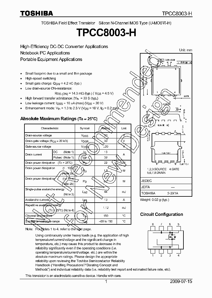 TPCC8003-H_7937498.PDF Datasheet