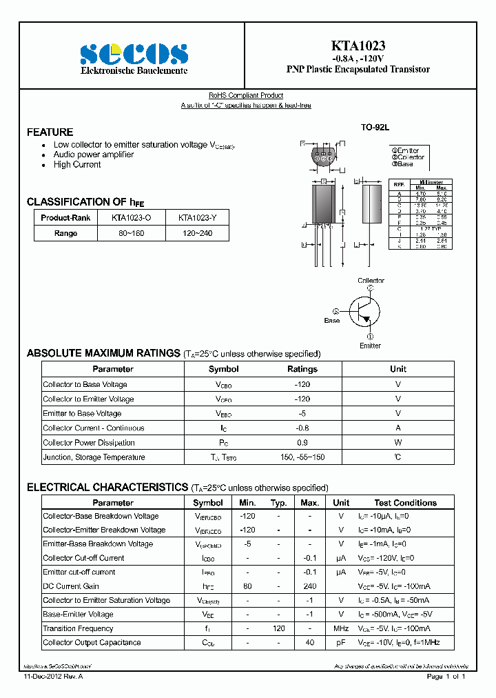 KTA1023_7937689.PDF Datasheet