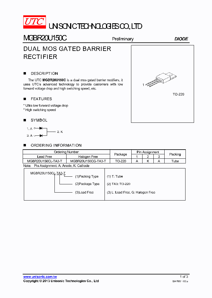 MGBR20U150CG-TA3-T_7941183.PDF Datasheet