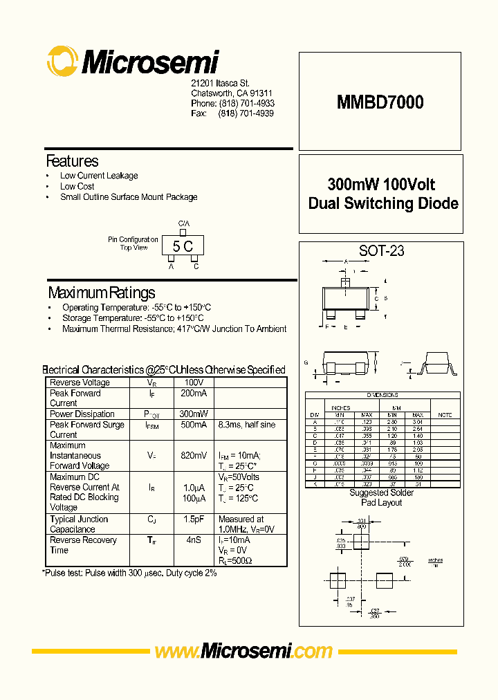 MMBD7000_7944488.PDF Datasheet