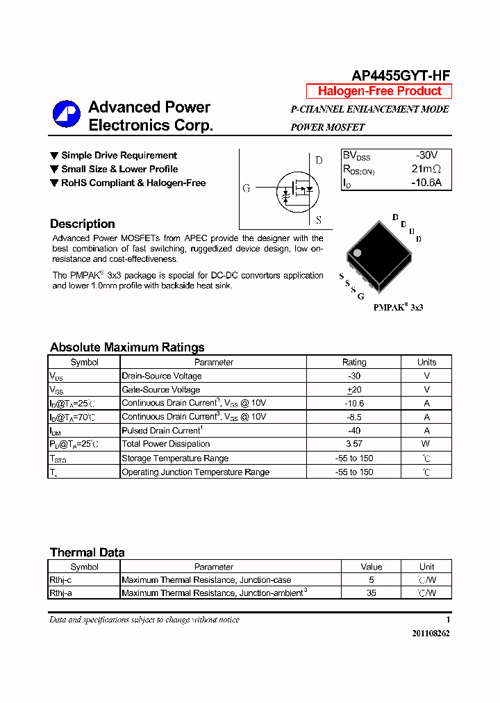 AP4455GYT-HF_7950490.PDF Datasheet