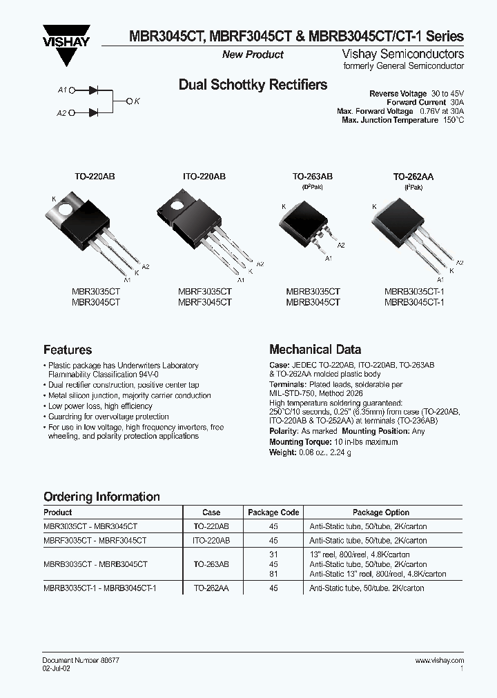 MBRB3035CT-1_7965129.PDF Datasheet