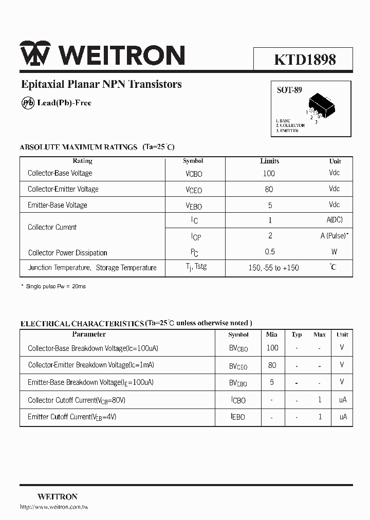 KTD1898_7966954.PDF Datasheet