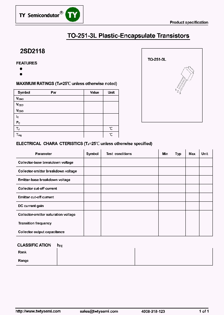 2SD2118-TO251-3L_7969468.PDF Datasheet