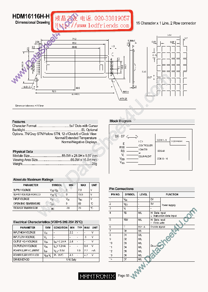 HDM16116HH_7795566.PDF Datasheet