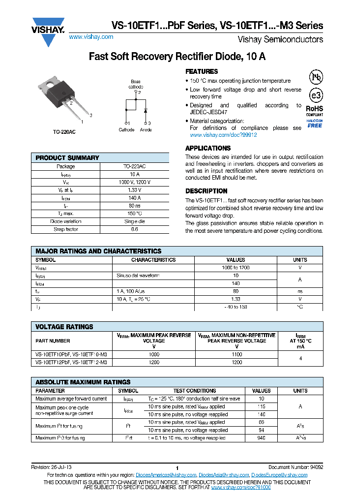 VS-10ETF10PBF_7999191.PDF Datasheet