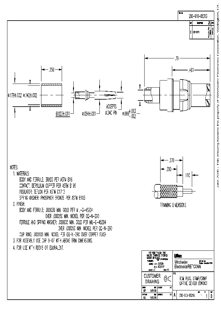 260-910-0631G_7999826.PDF Datasheet