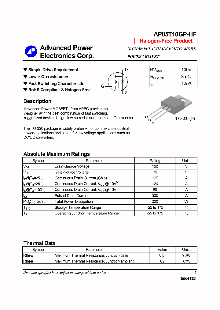 AP85T10GP-HF-14_8002704.PDF Datasheet