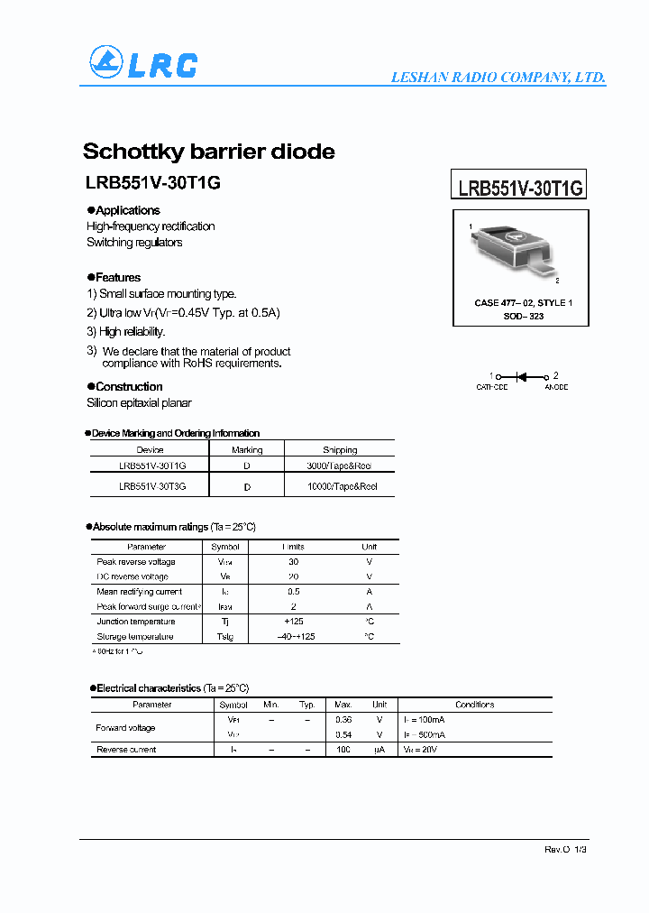 LRB551V-30T1G_8010014.PDF Datasheet