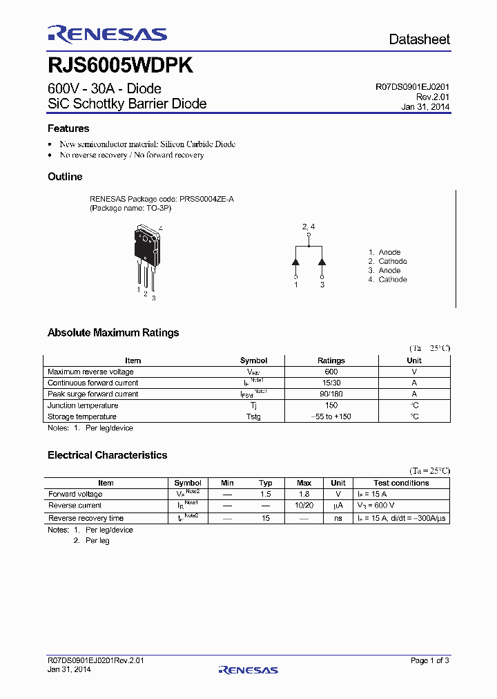 RJS6005WDPK_8016769.PDF Datasheet