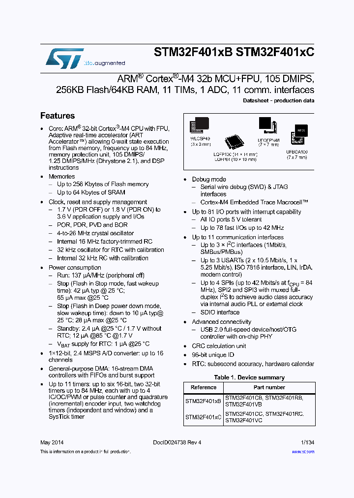 STM32F401VBH6_8023370.PDF Datasheet