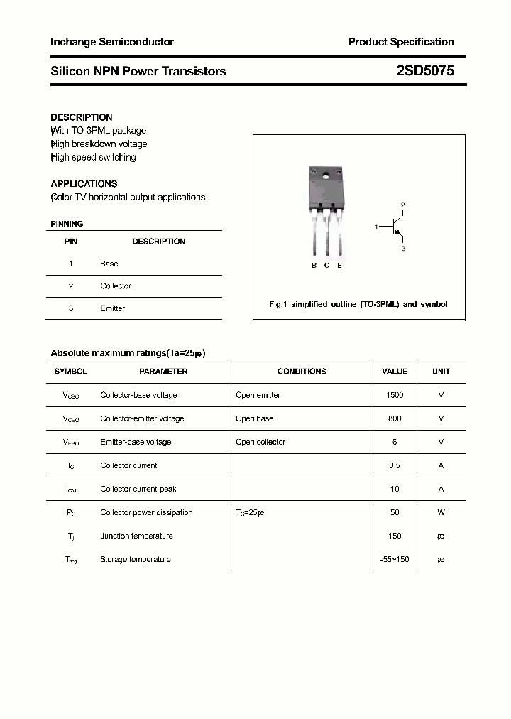 2SD5075_8028757.PDF Datasheet