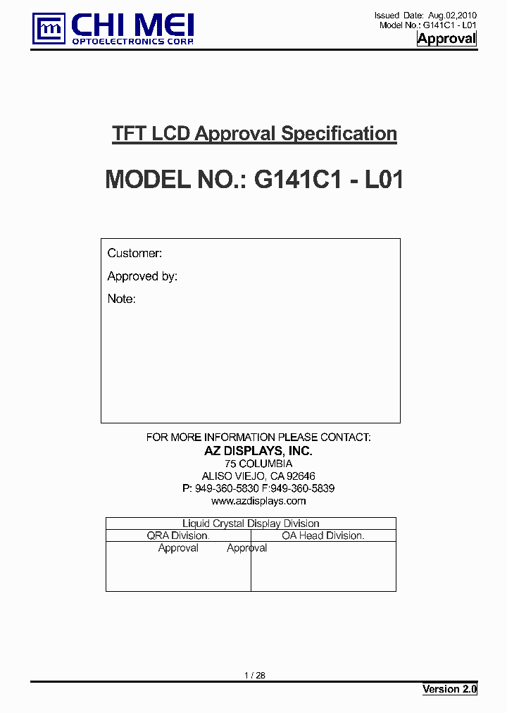 G141C1-L01_8035568.PDF Datasheet