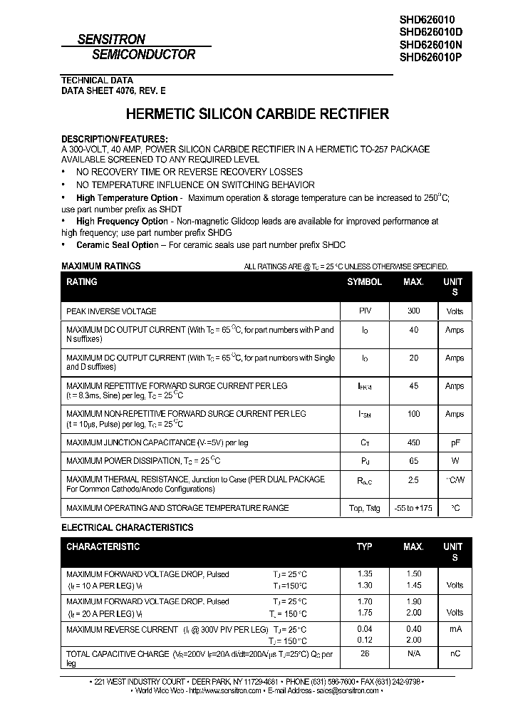 SHD626010P_8037035.PDF Datasheet