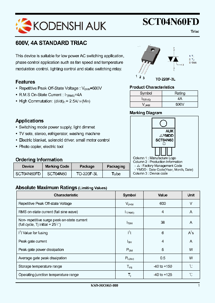 SCT04N60FD_8046628.PDF Datasheet