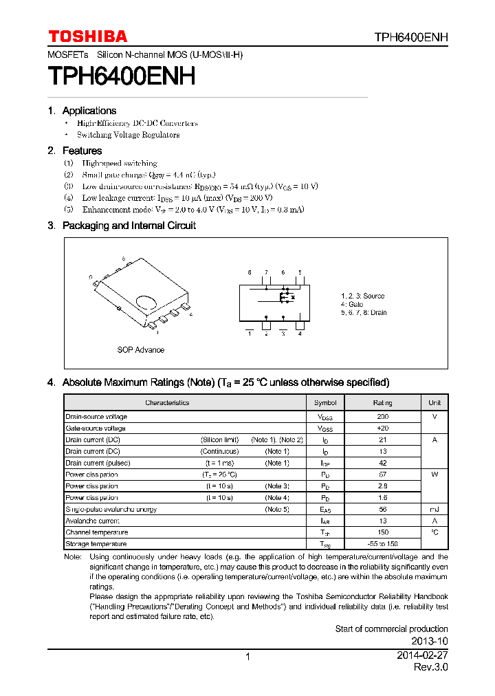 TPH6400ENH_8048050.PDF Datasheet
