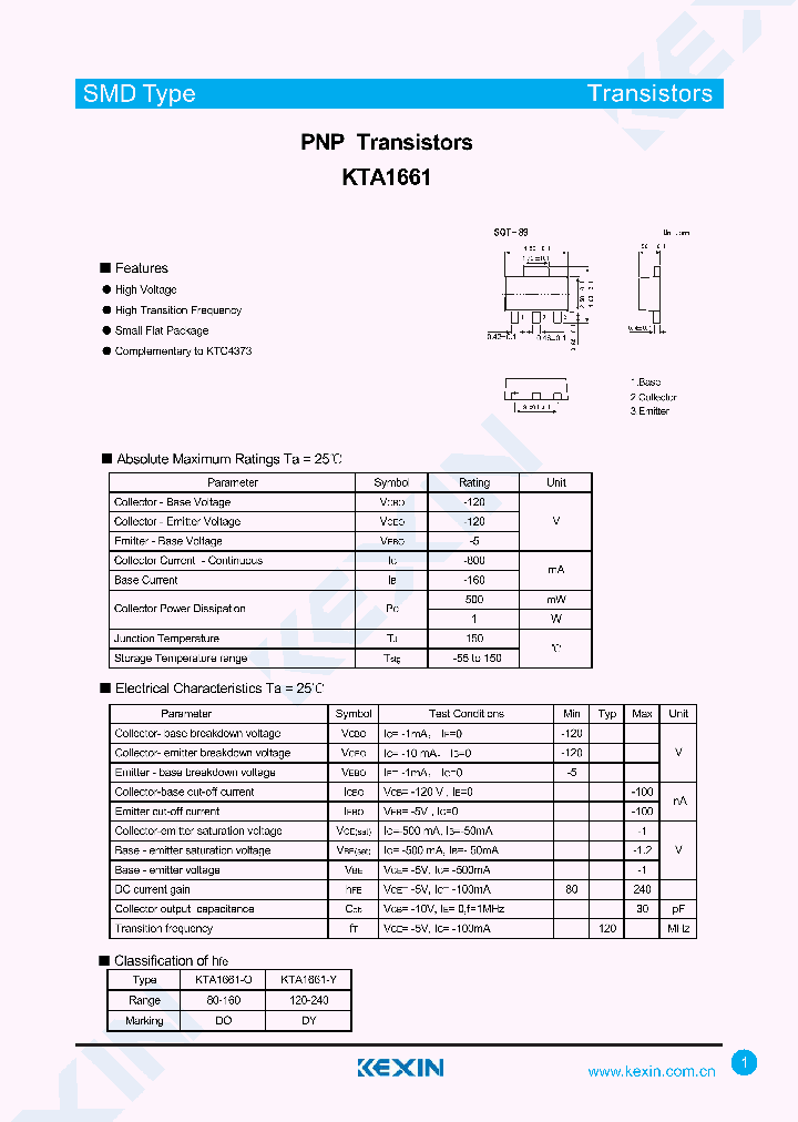 KTA1661-O_8056495.PDF Datasheet