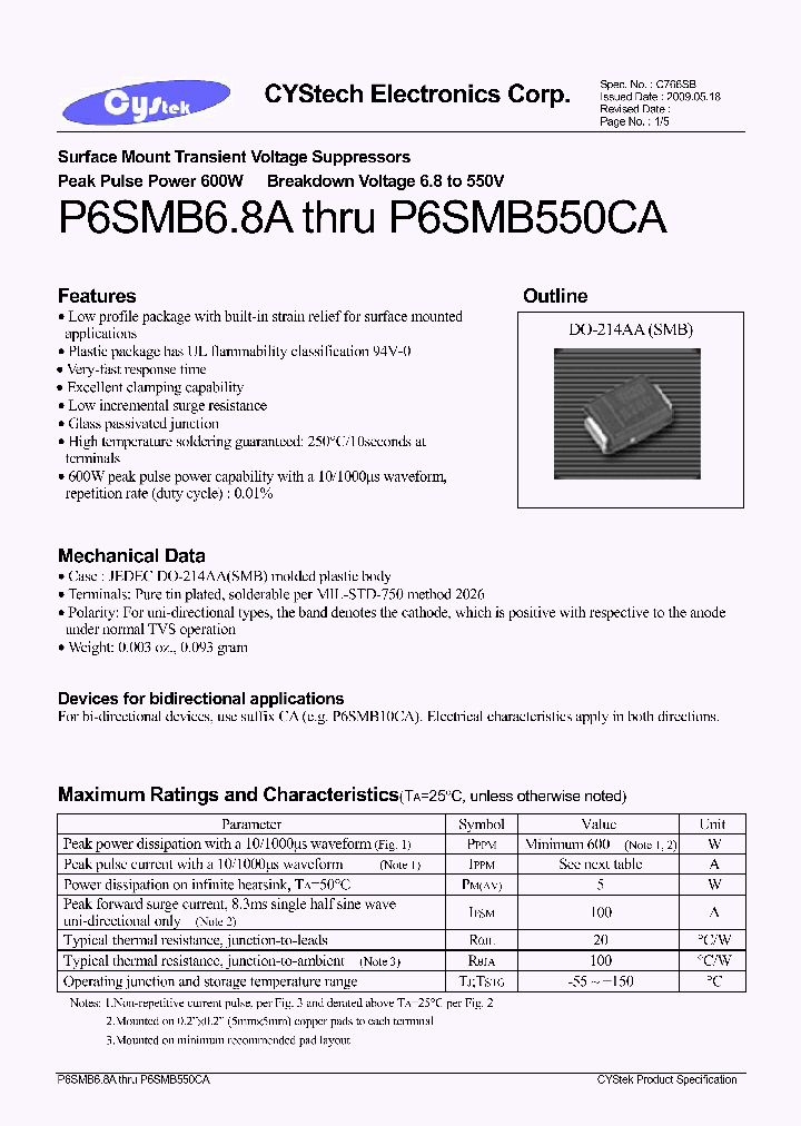 P6SMB530A_8055823.PDF Datasheet