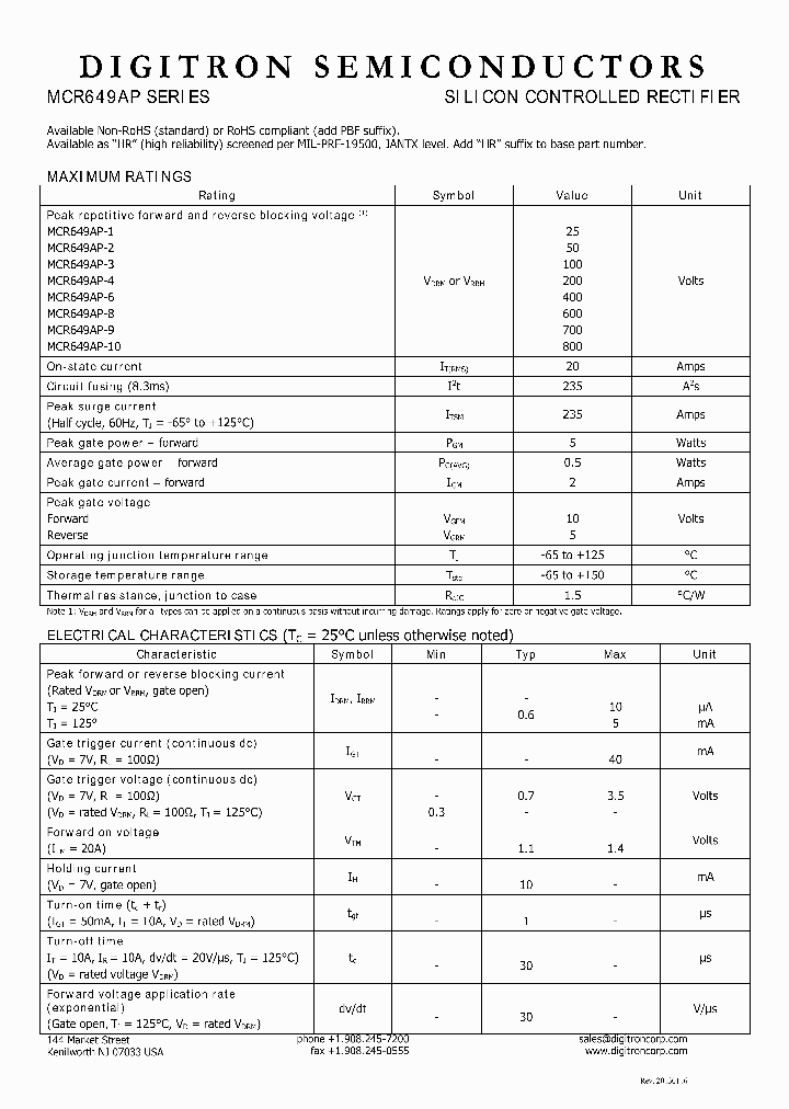 MCR649AP-9_8065468.PDF Datasheet