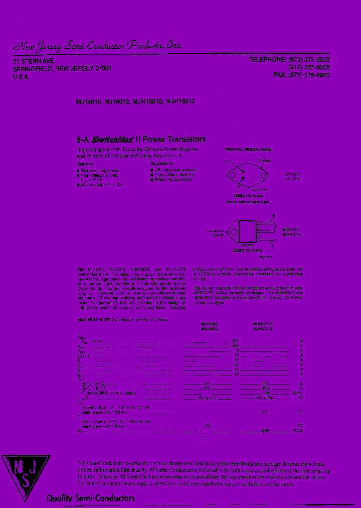 MJH16010_8068029.PDF Datasheet
