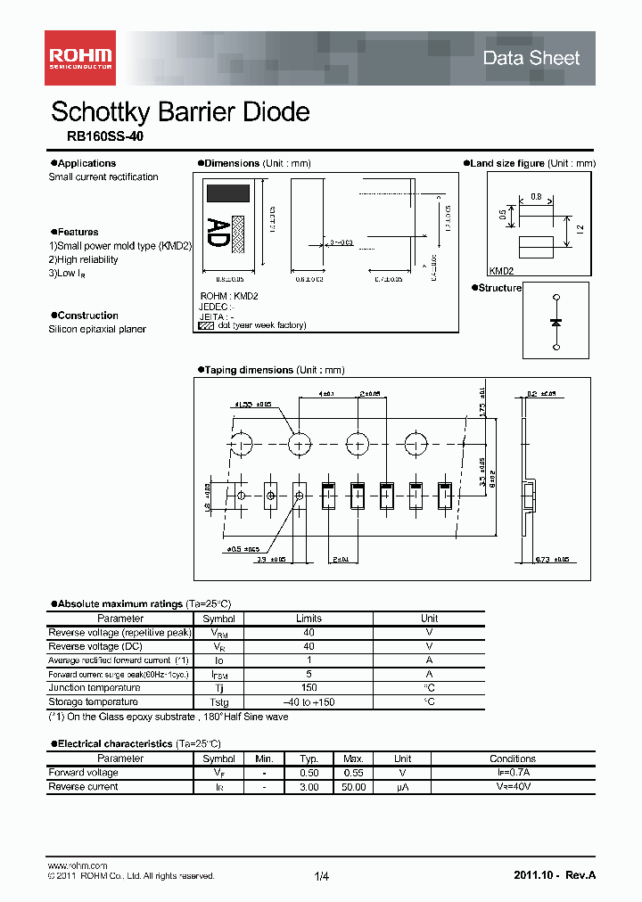 RB160SS-40T2R_8072503.PDF Datasheet