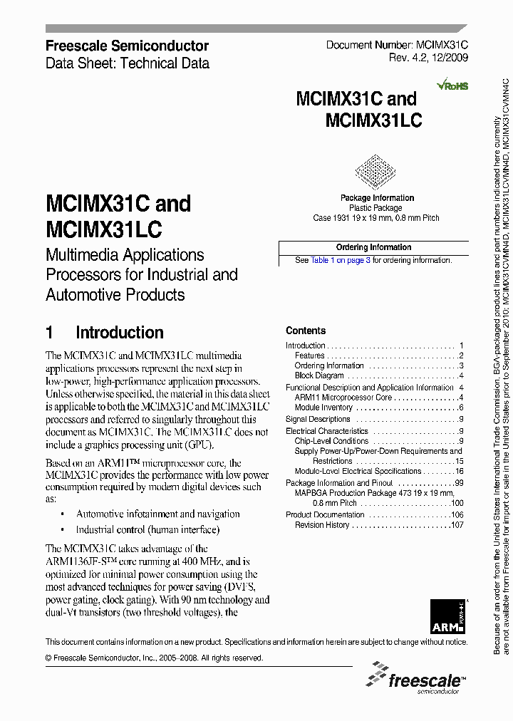 MCIMX31LCVMN4C_8074480.PDF Datasheet