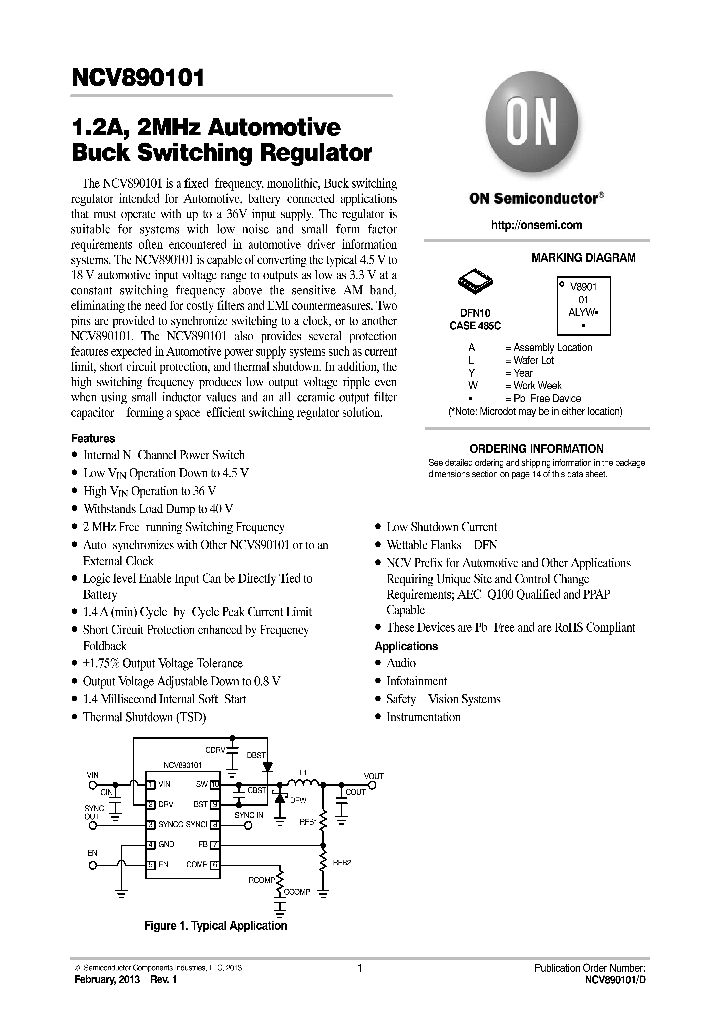 NCV890101_8079487.PDF Datasheet