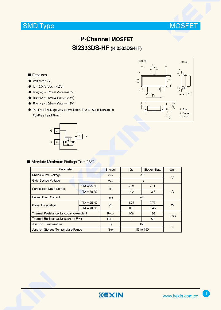 SI2333DS-HF_8081493.PDF Datasheet