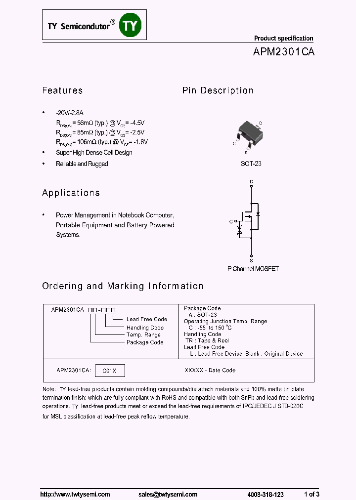 APM2301CAC_8103995.PDF Datasheet