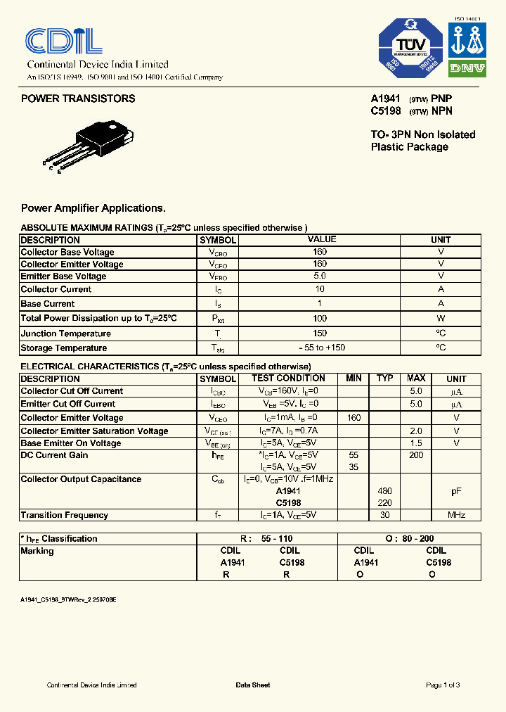 C5198NPN_8111122.PDF Datasheet