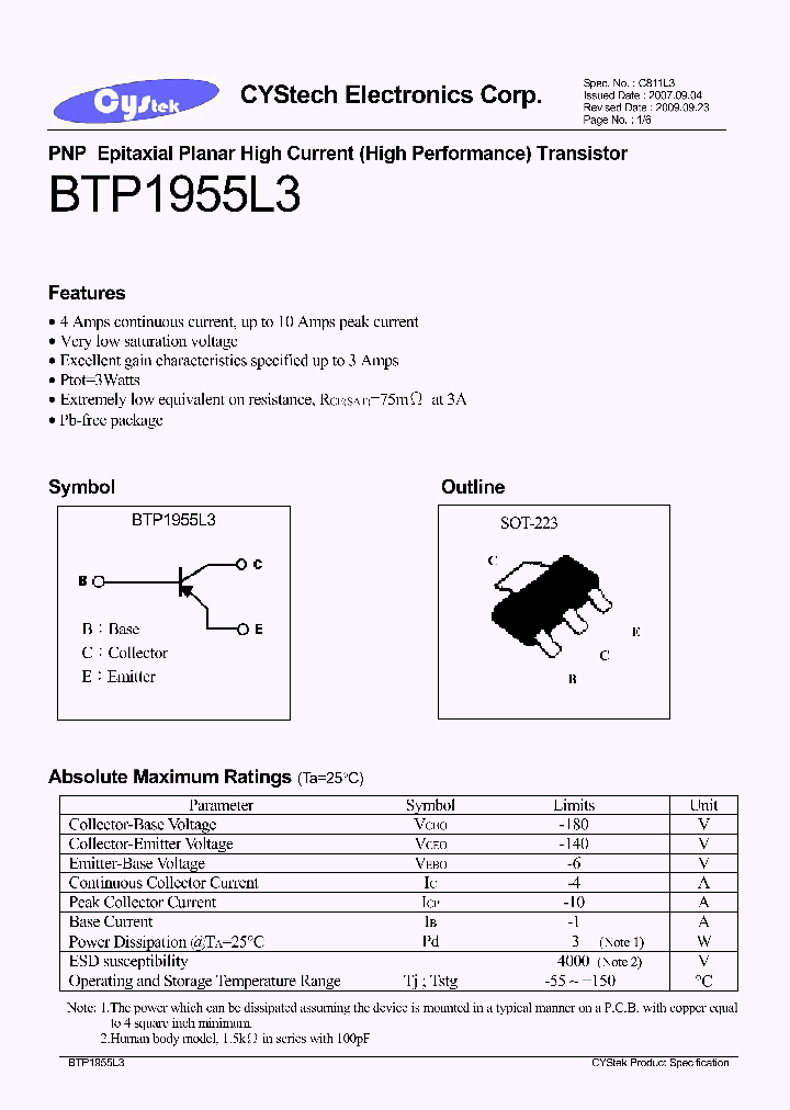 BTP1955L3_8119030.PDF Datasheet