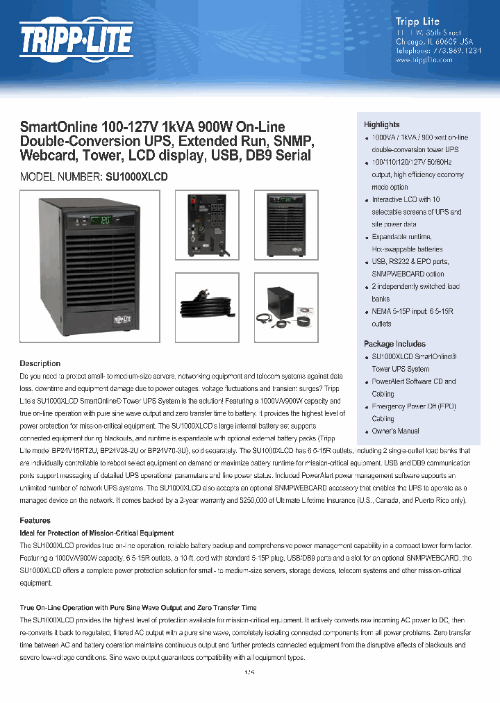 SU1000XLCD_8119273.PDF Datasheet