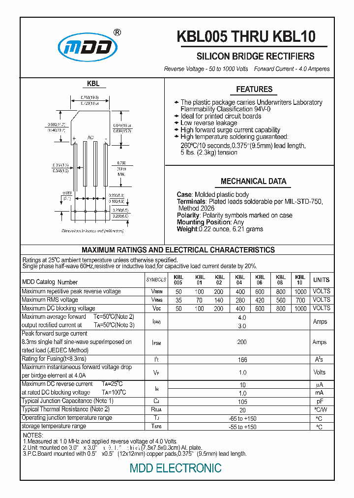 KBL005_8132161.PDF Datasheet