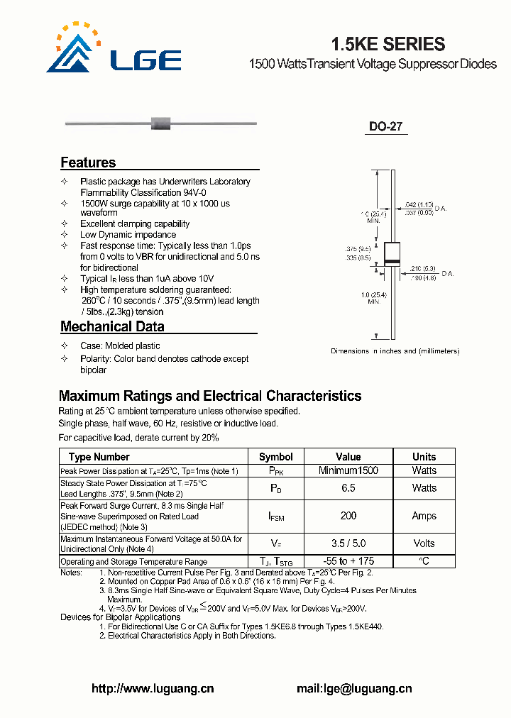 15KE600CA_8132345.PDF Datasheet