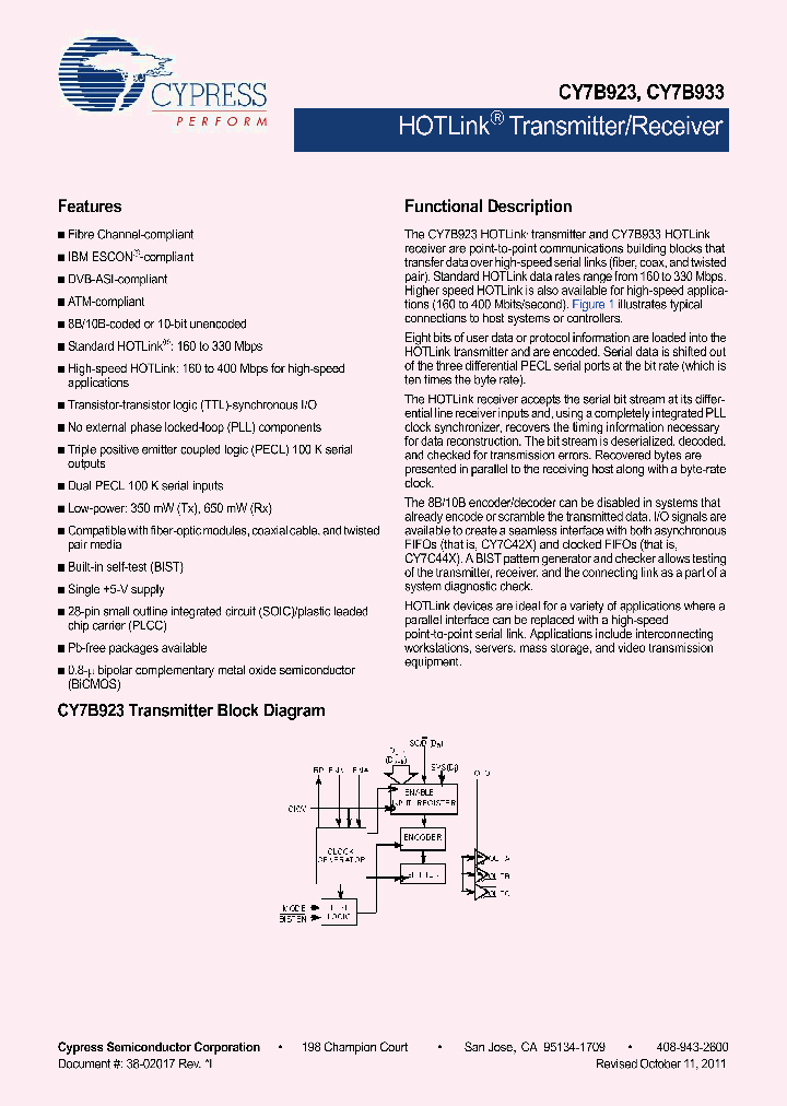 CY7B923-11_8132383.PDF Datasheet