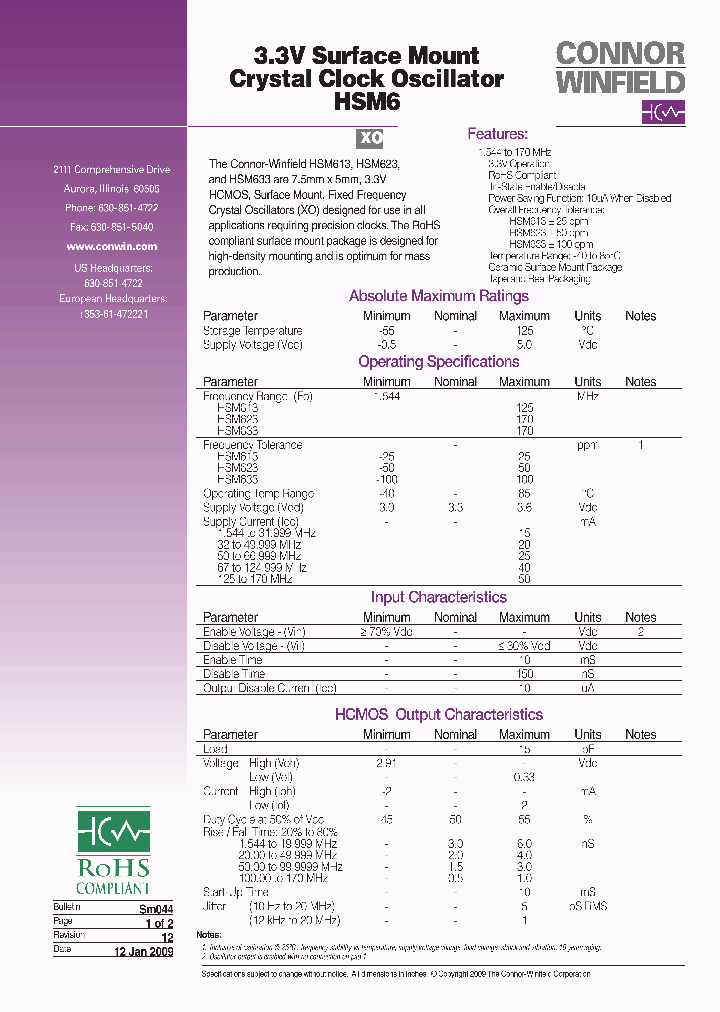 HSM633-1000M_8140195.PDF Datasheet