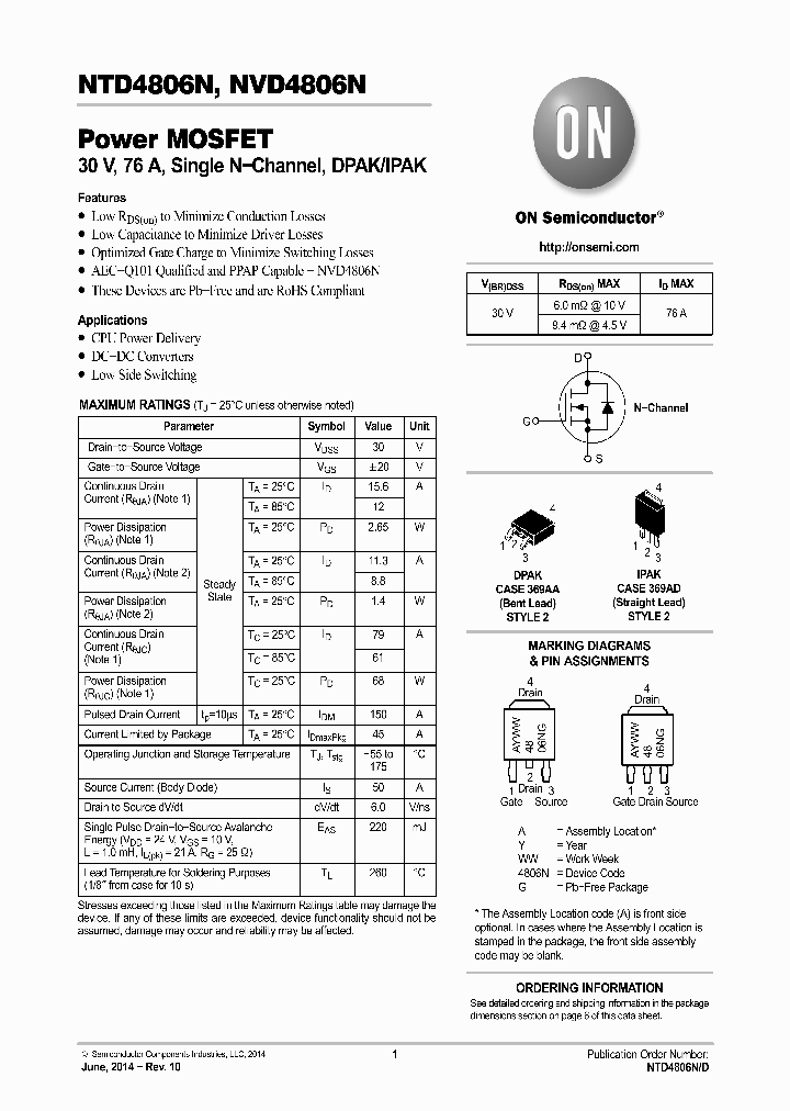 NVD4806NT4G_8144489.PDF Datasheet